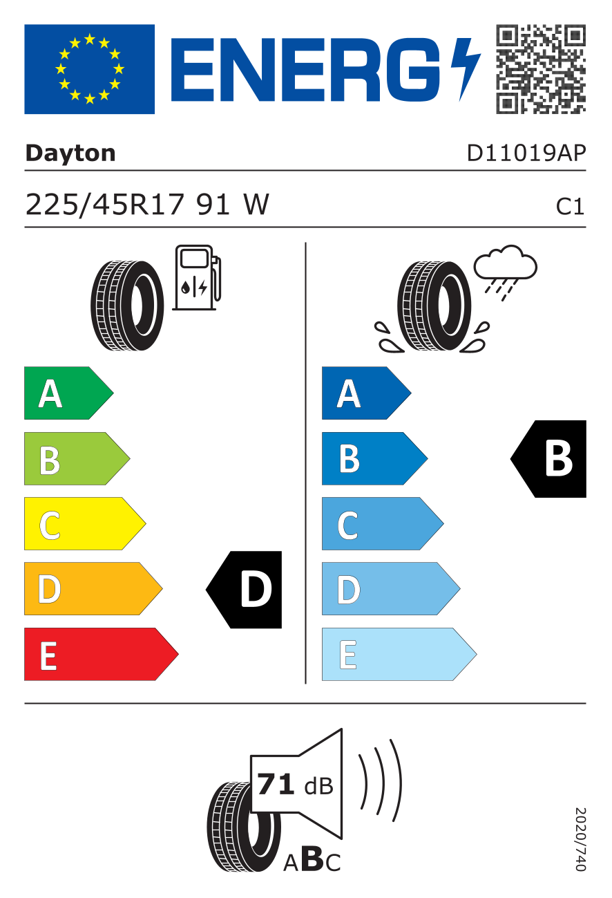 Dayton 225/45R17 91W Touring 2