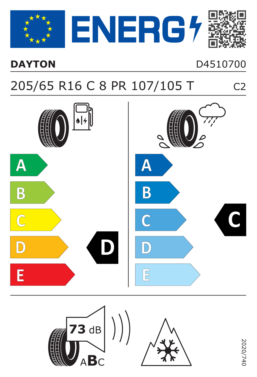 Dayton 205/65R16C 107/105T Van Winter