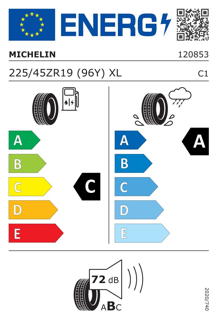 Michelin 225/45ZR19 96Y XL Pilot Sport 5