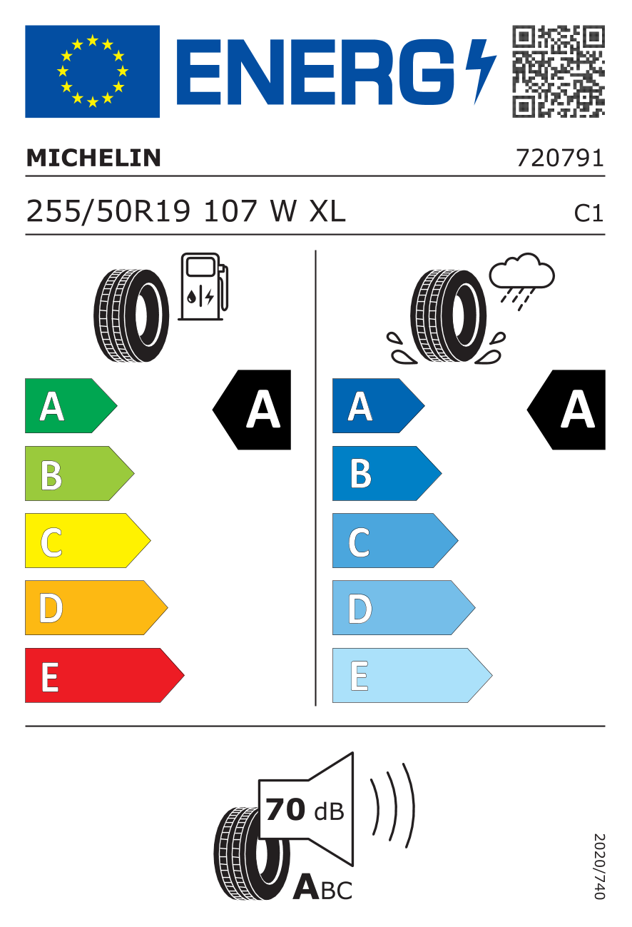 Michelin 255/50R19 107W XL Primacy 5 Energy
