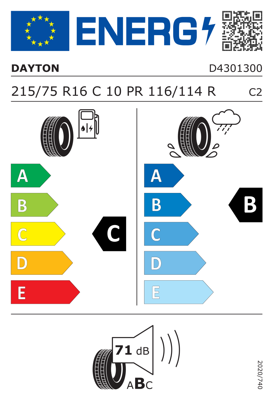 Dayton 215/75R16C 116/114R 10PR Van