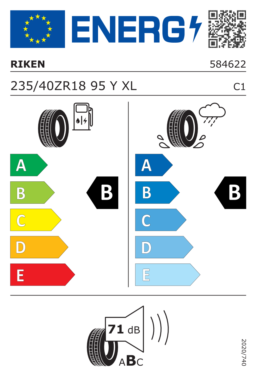 Riken 235/40ZR18 95Y XL Summer 3
