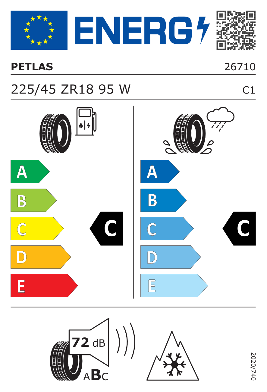 Petlas 225/45R18 95W XL Reinf. M+S Multi Action PT565