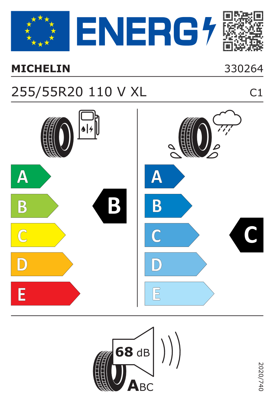 Michelin 255/55R20 110V XL Primacy All Season