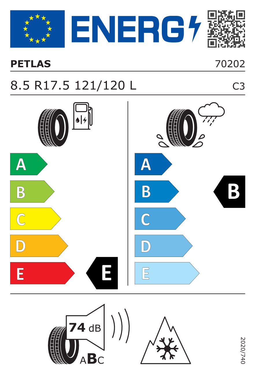 Petlas 8.50R17.5 121/120L M+S RZ-300
