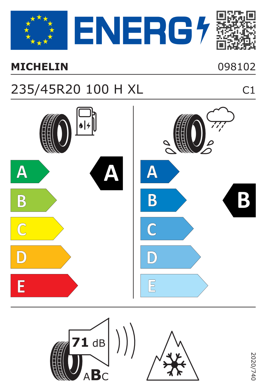 Michelin 235/45R20 100H XL VOL CrossClimate 2 Suv