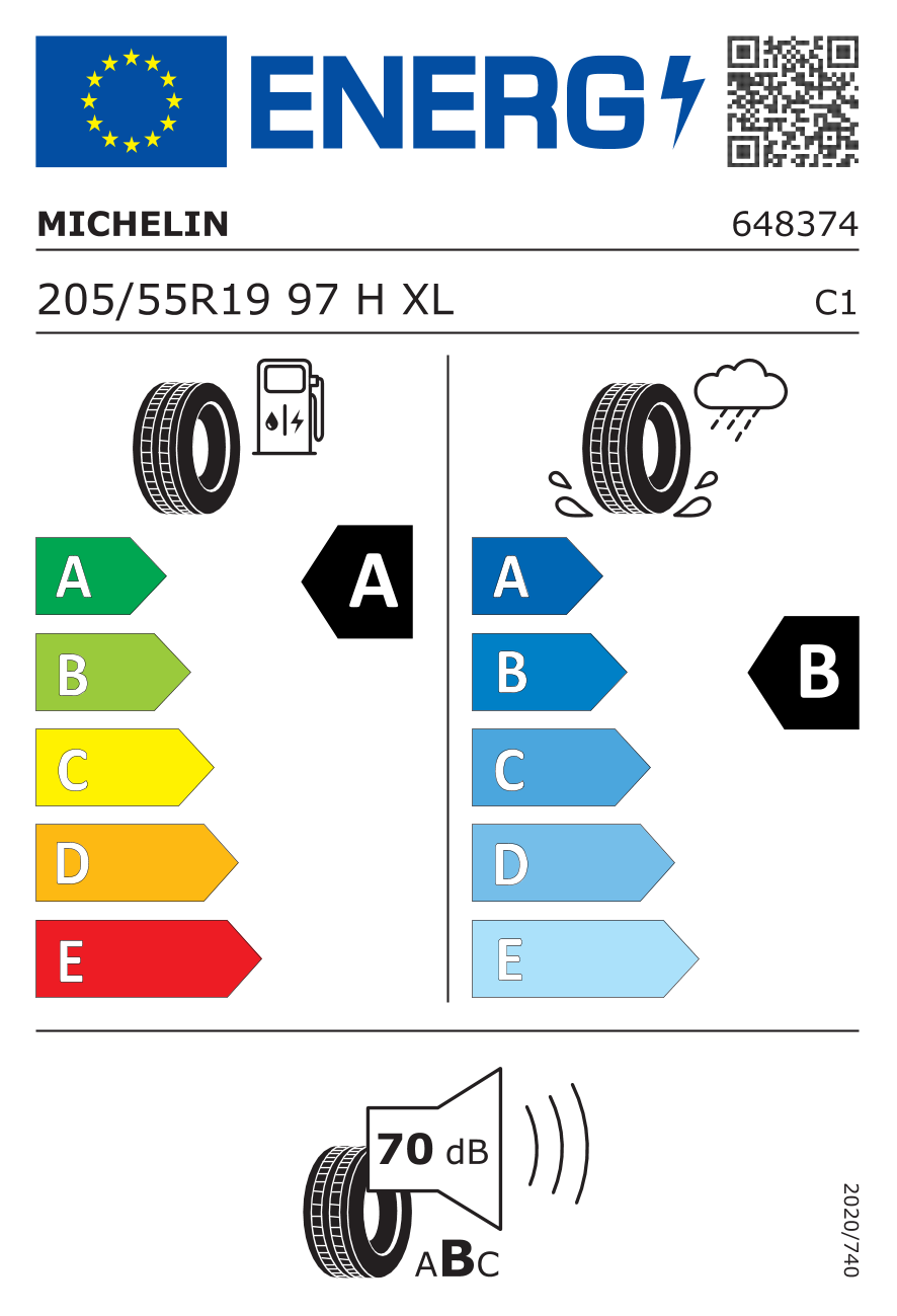 Michelin 205/55R19 97H XL e.Primacy R