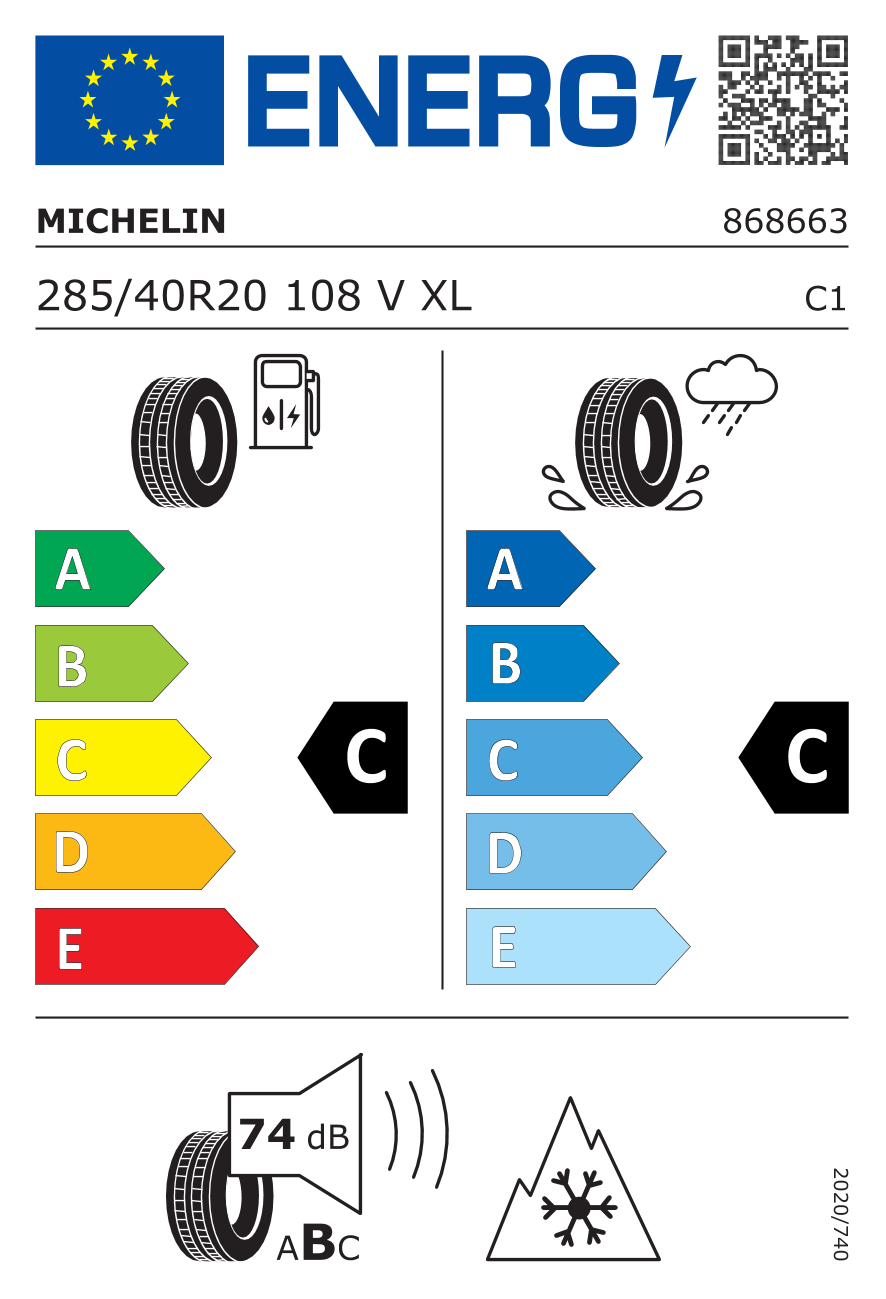 Michelin 285/40R20 108V XL Pilot Alpin 5 Suv
